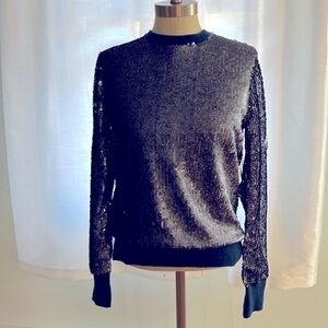 Equipment Femme Sparkly Sequin Sweater NWT $398 S/P